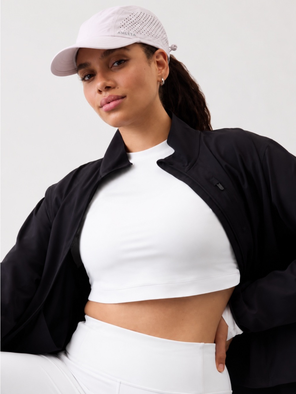 Athleta Pacesetter Run Hat 2.0 Light Pink NWT Athleisure Sporty